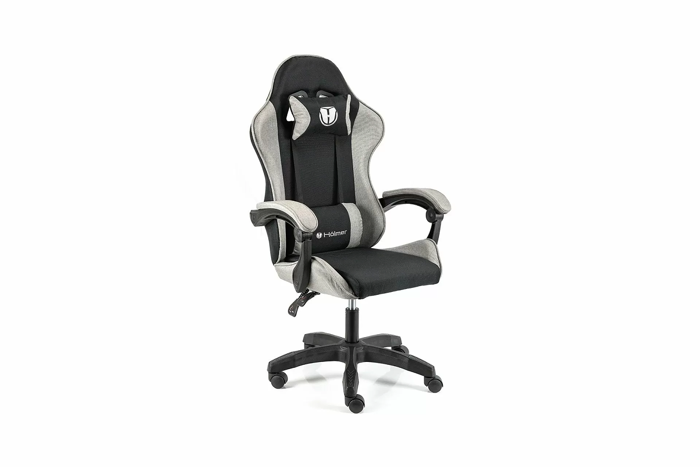 Кресло для геймеров Holmer GCH-02 Size L Fabric Black/Grey Nylon