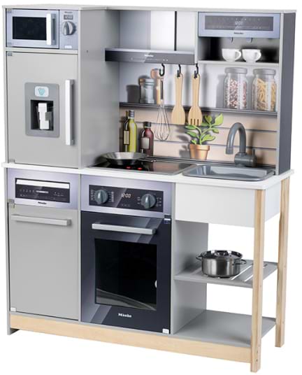 Фото - Сюжетно-рольова гра. Кухня Klein Miele - Іграшкова кухня Сімейна, дерево (МДФ), велика (7194)