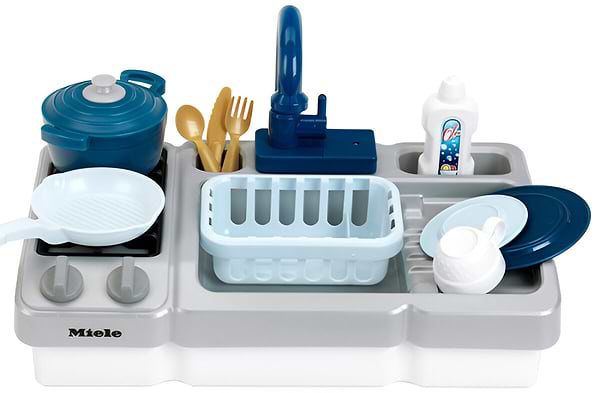 Фото - Сюжетно-рольова гра. Кухня Klein Miele - Іграшкова мийка з функцією води та варильною поверхнею (7166)