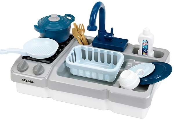 Фото - Сюжетно-рольова гра. Кухня Klein Miele - Іграшкова мийка з функцією води та варильною поверхнею (7166)