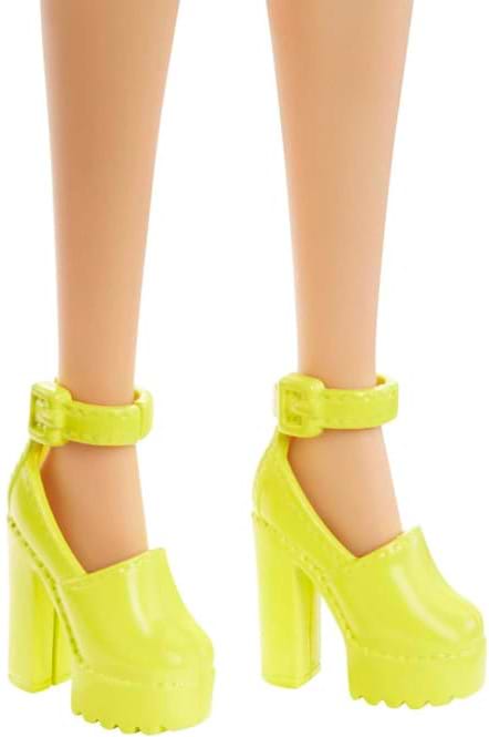 Фото - Лялька Barbie "Модниця" з брекетами у смугастій сукні (HJR96)