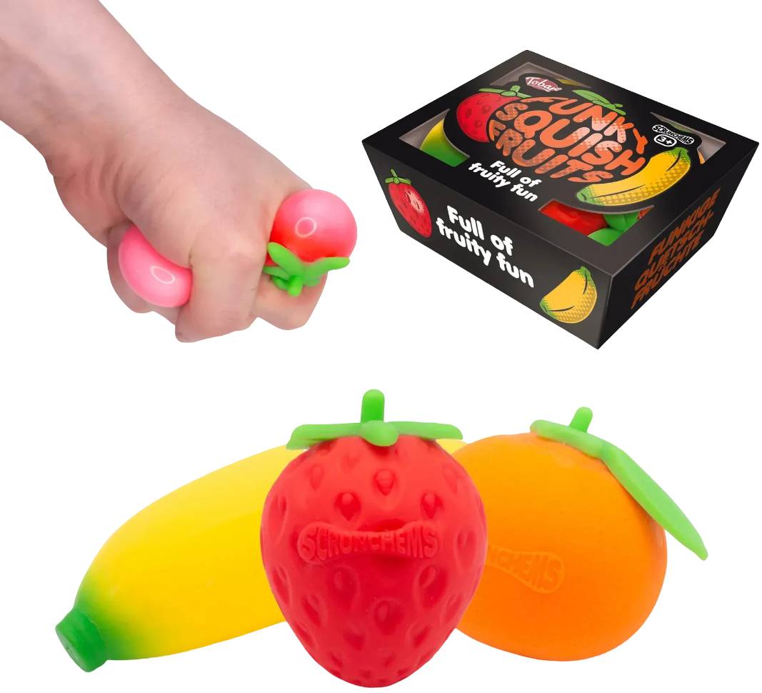 Фото - Сквиш Tobar Фрукты 3 в наборе (38517)