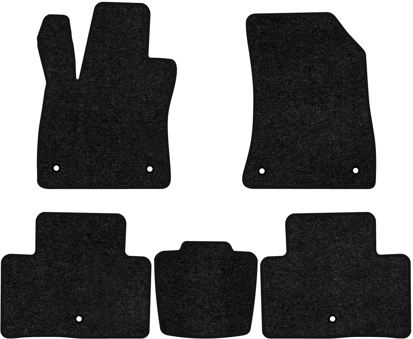 Коврики ворсовые в салон авто EVAtech Standard для Infiniti QX50 2017 2 поколение SUV EU черный кант II11249CV5AV6VEB