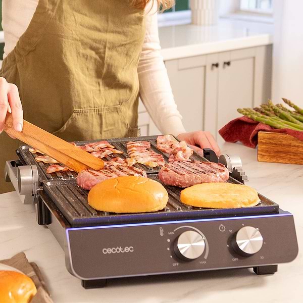 Фото - Гриль-барбекю електричний Cecotec Rock'nGrill Blaze Neon (CCTC-08054)