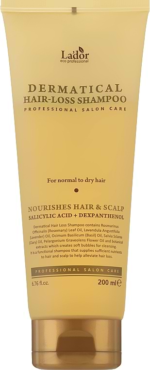 Шампунь женский Lador Dermatical Hair-Loss Shampoo 200 мл (8809789630314)