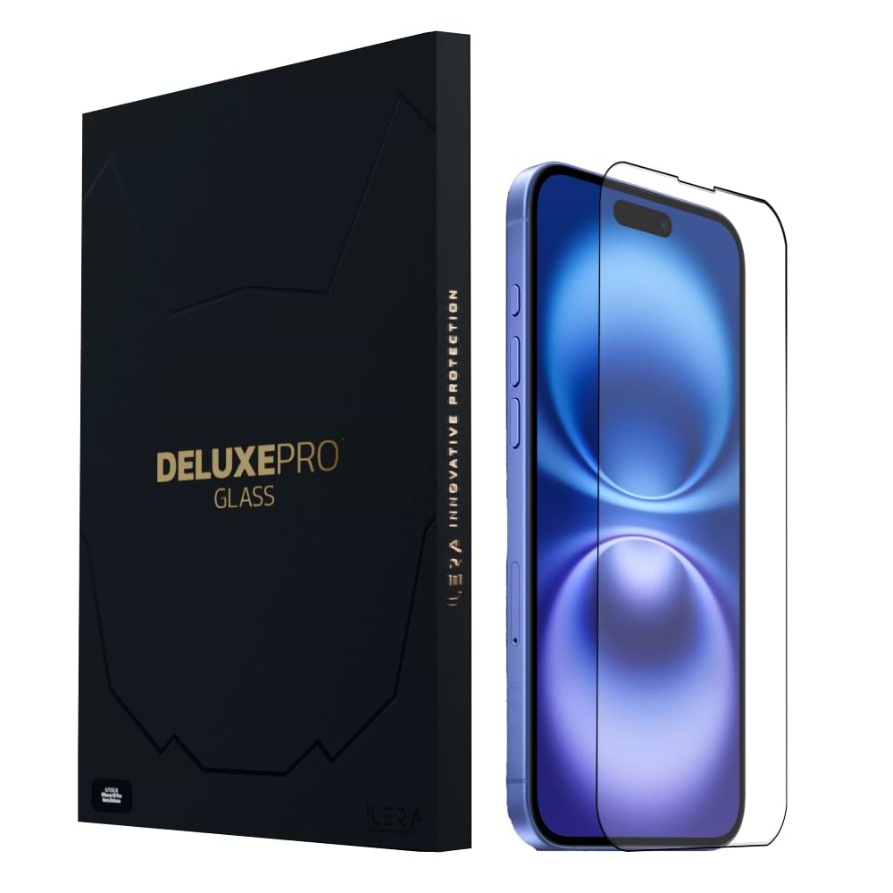 Захисне скло для смартфону ILera DeLuxe Original Glass iPhone 16 (iLFCDL16) - Фото 1