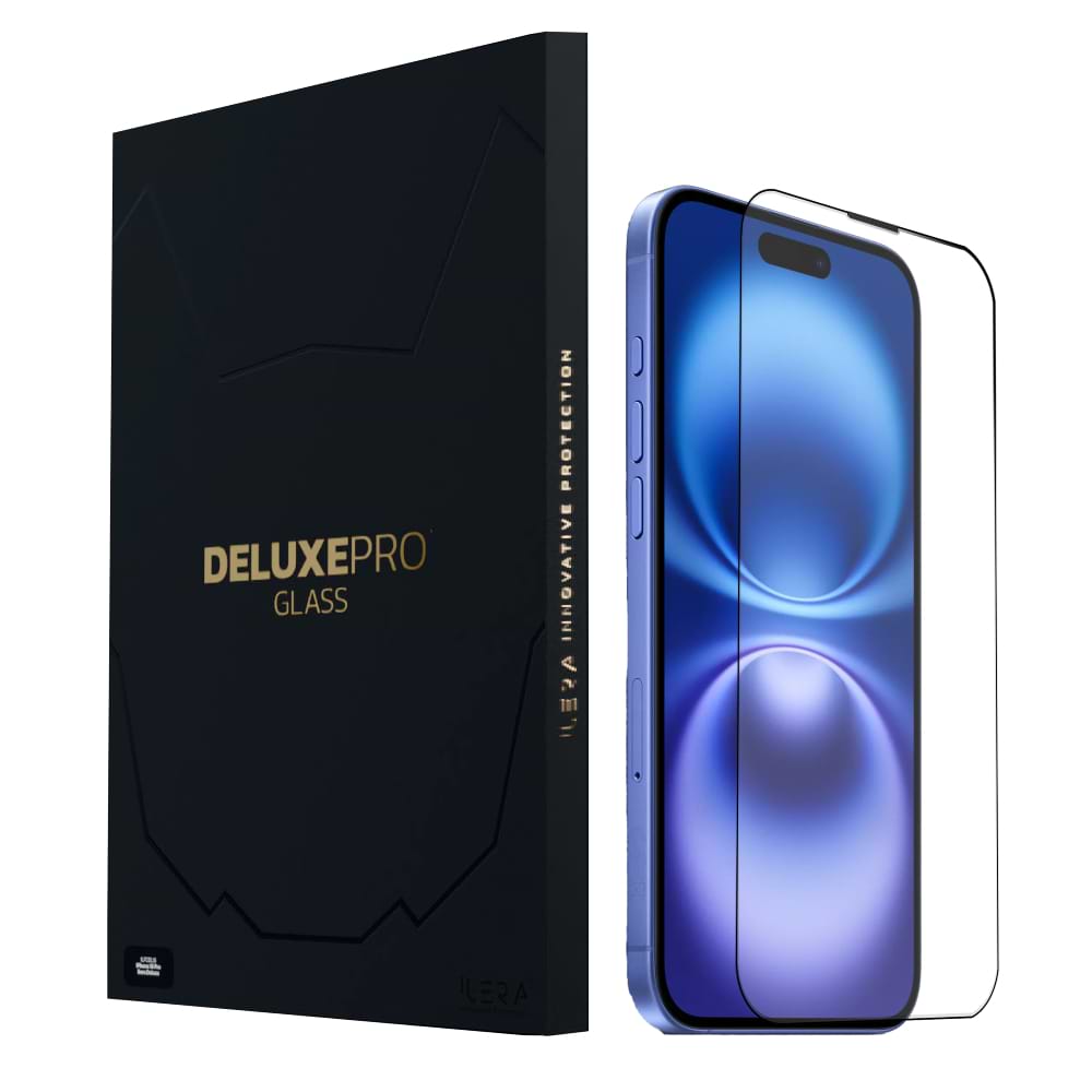 Захисне скло для смартфону ILera DeLuxe Original Glass iPhone 16 Plus (iLFCDL16PL) - Фото 1