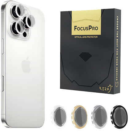 Захисне скло для смартфону ILera FocusPro Crystal Lens for camera iPhone 15 Pro/ 15 Pro Max Graphite (iLFPCR04) - Фото 1
