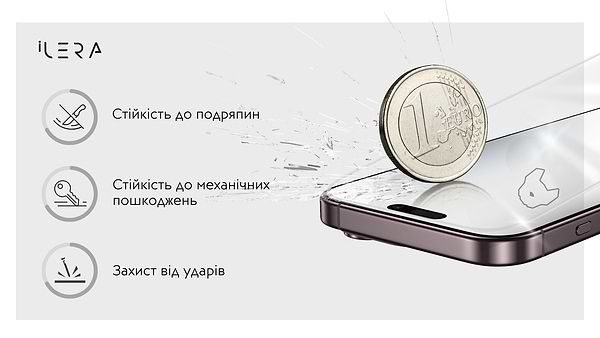 Фото - Захисне скло для смартфону ILera Infinity 2.0 Glass for iPhone 17 Pro (iLin17Pr)
