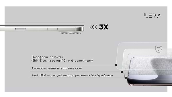 Фото - Захисне скло для смартфону ILera Infinity 2.0 Glass for iPhone 17 Pro Max (iLin17PrMx)