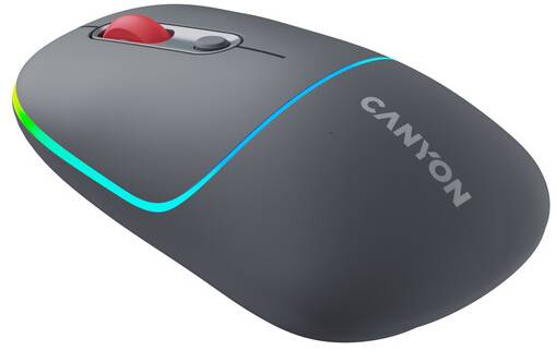 Фото - Миша бездротова Canyon MW-22 Dual Band RGB Wireless Dark Grey (CNS-CMSW22DG)