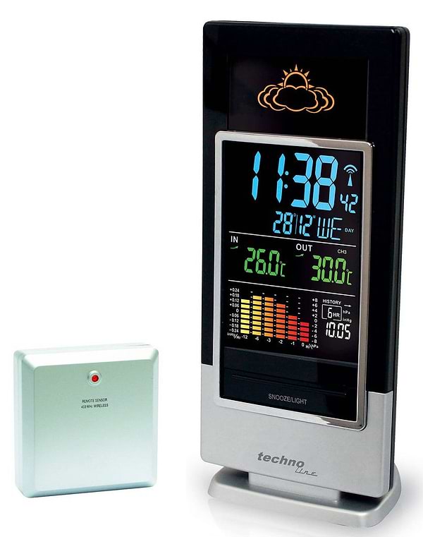 Фото - Метеостанція Technoline Black/Silver (WS6502) Фото - Метеостанція Technoline Black/Silver (WS6502)
