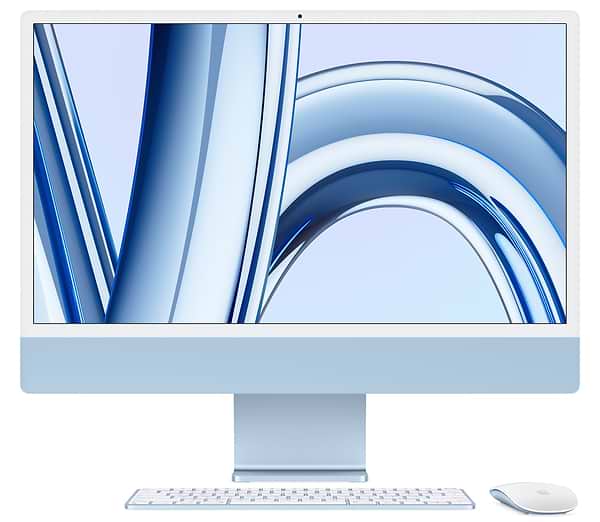 Фото - Комп'ютер-моноблок Apple iMac 24'' A2874 M3 Retina 4.5K 8-Core GPU 256GB Blue (MQRC3)