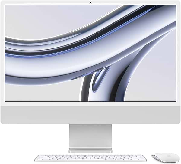 Фото - Комп'ютер-моноблок Apple iMac 24'' A2874 M3  Retina 4.5K 8-Core GPU 256GB Silver (MQR93)
