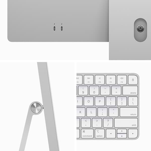 Фото - Комп'ютер-моноблок Apple iMac 24'' A2874 M3  Retina 4.5K 8-Core GPU 256GB Silver (MQR93)