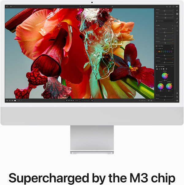 Фото - Комп'ютер-моноблок Apple iMac 24'' A2874 M3  Retina 4.5K 8-Core GPU 256GB Silver (MQR93)