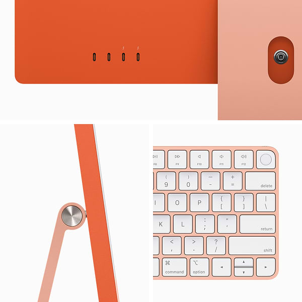 Фото - Комп'ютер-моноблок Apple iMac 24'' M3 Retina 4.5K 10-Core GPU 256GB Orange (2023)