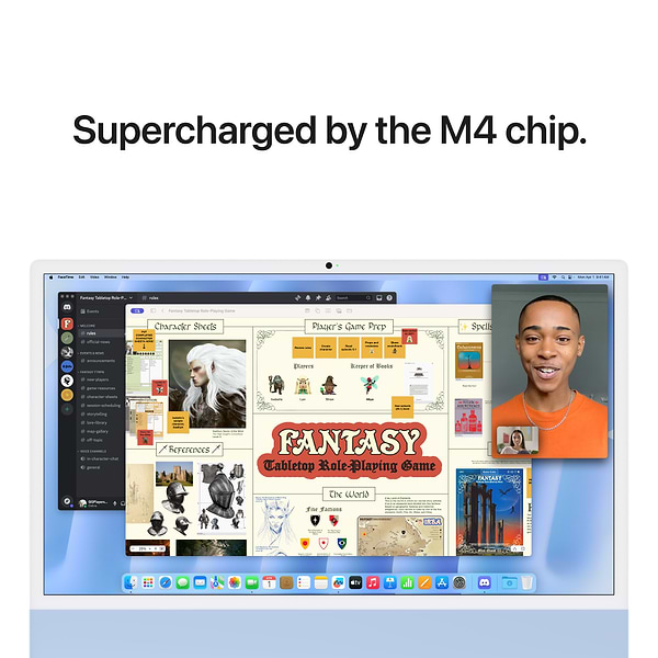 Фото - Комп'ютер-моноблок Apple iMac 24'' M4 A3247 Retina 4.5K 8-Core CPU 8-Core GPU 256GB Blue (MWUF3)