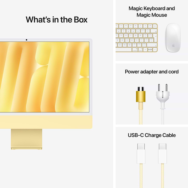 Фото - Компьютер-моноблок Apple iMac 24'' M4 Retina 4.5K 8-Core CPU 8-Core GPU 256GB Yellow (2024)
