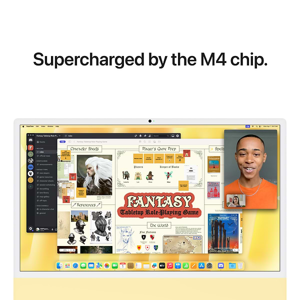 Фото - Компьютер-моноблок Apple iMac 24'' M4 Retina 4.5K 10-Core CPU 10-Core GPU 256GB Yellow (2024)