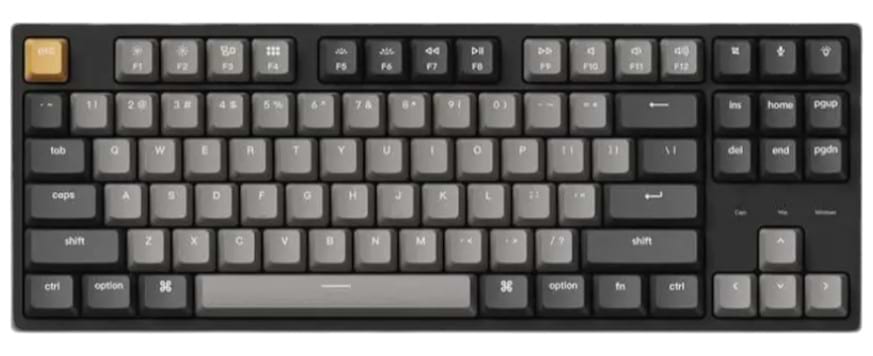 Клавиатура проводная игровая Keychron C1 Pro 87Key K pro Red USB-A QMK/VIA, EN/UKR (C1PK1_KEYCHRON) - Фото 1