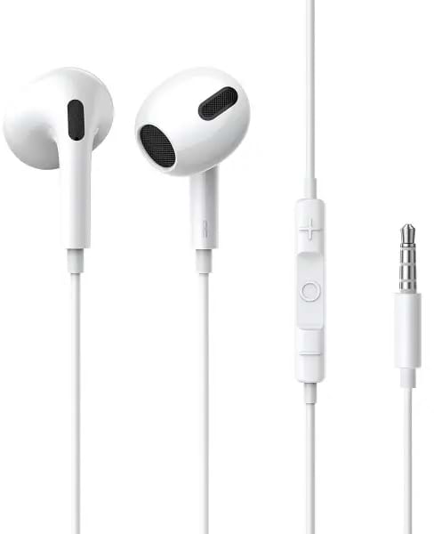 Навушники вкладиші дротові Baseus Earphone H17 White - Фото 1