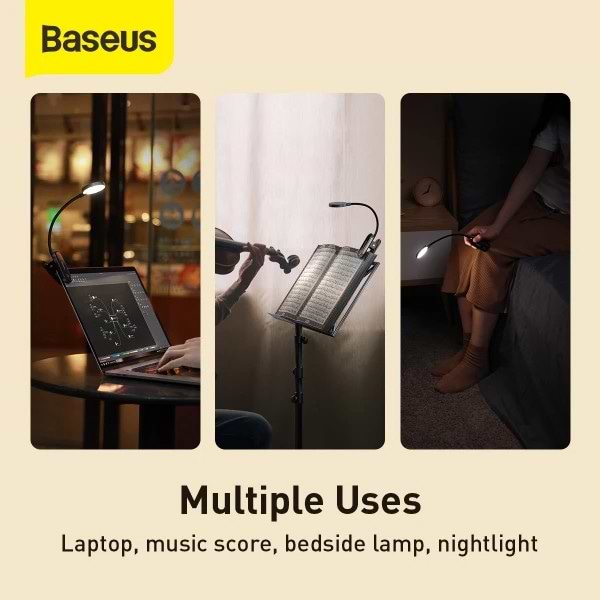 Фото - Настільна лампа Baseus 3W 4000K USB 5V (DGRAD-0G)