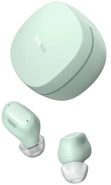 Навушники вкладиші бездротові TWS Baseus Bowie WM01 True Wireless Earphones Green (NGTW370006) - Фото 1
