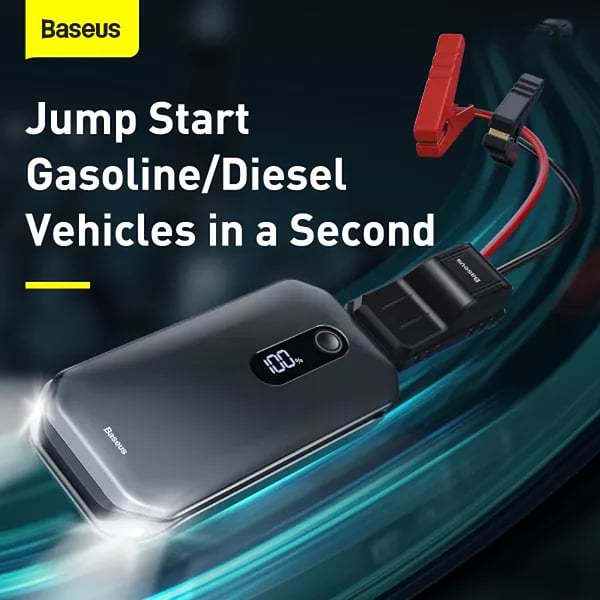 Фото - Уцінка - Пускозарядний пристрій Baseus 12000mAh Super Energy Pro Car Jump Starter Black (CRJS03-01)