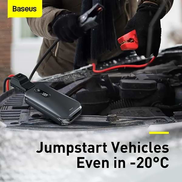 Фото - Уцінка - Пускозарядний пристрій Baseus 12000mAh Super Energy Pro Car Jump Starter Black (CRJS03-01)