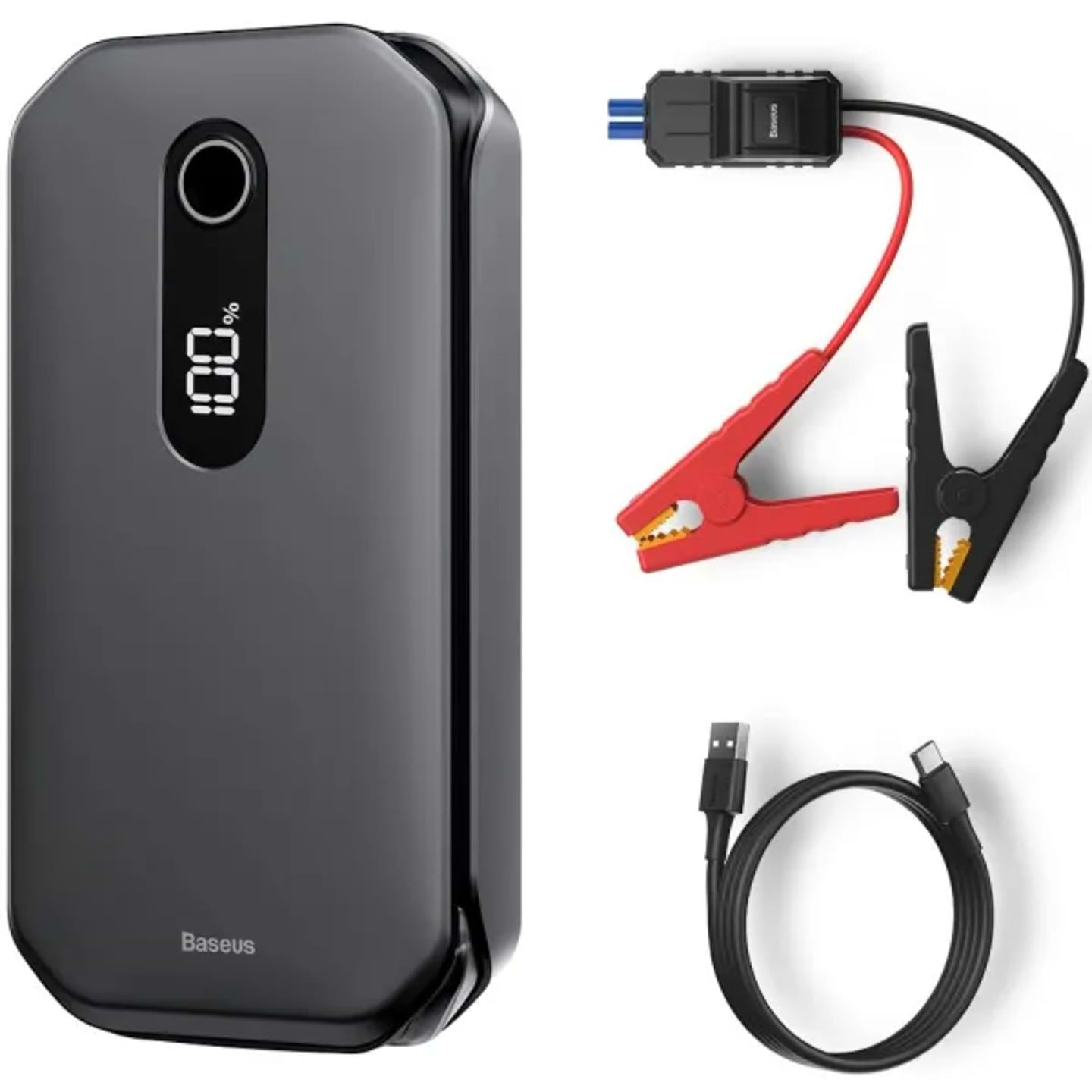 Пускозарядний пристрій Baseus 12000mAh Super Energy Pro Car Jump Starter Black (CRJS03-01) - Фото 1