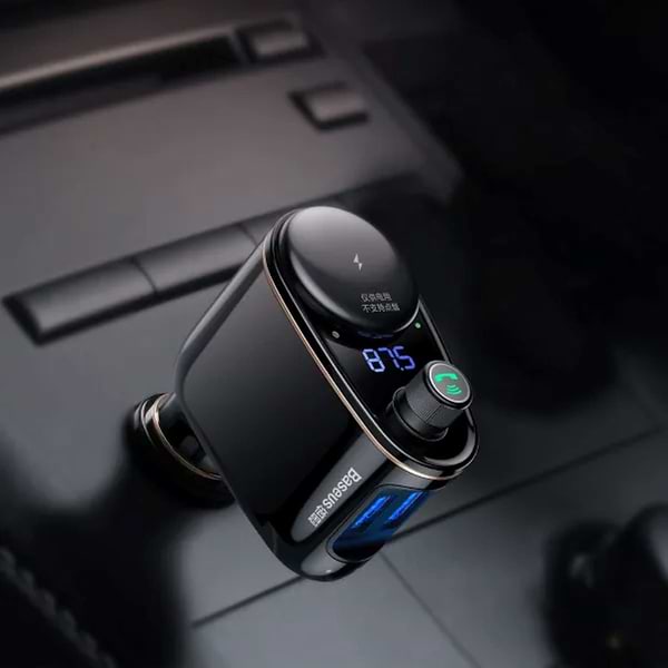 Фото - FM модулятор Baseus S-06 Car Bluetooth MP3 Player Black (CCHC000001)