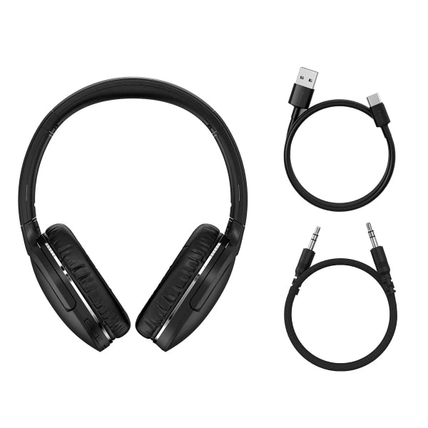 Фото - Навушники повнорозмірні бездротові Baseus Encok D02 Pro Black (NGTD010301)
