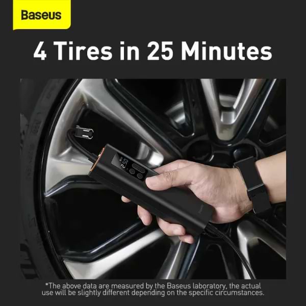 Фото - Автокомпресор Baseus Super Mini Inflator Pump Black (CRCQ000001)