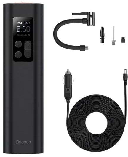Фото - Автокомпресор Baseus Super Mini Inflator Pump Black (CRCQ000001)
