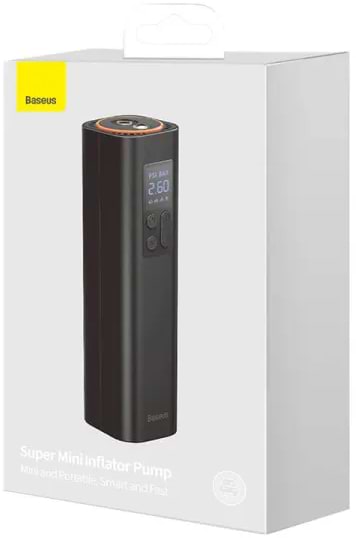 Фото - Автокомпресор Baseus Super Mini Inflator Pump Black (CRCQ000001)