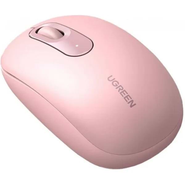 Миша бездротова UGREEN MU105 2.4 GHz Portable Wireless Mouse Pink (90686) - Фото 1