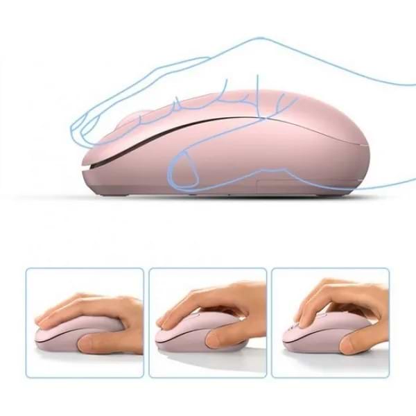 Фото - Мышь беспроводная UGREEN MU105 2.4 GHz Portable Wireless Mouse Pink (90686)
