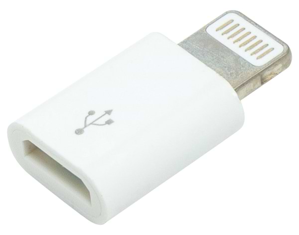 Фото - Адаптер PowerPlant micro USB (F) - Lightning (M) (DV00DV4047)