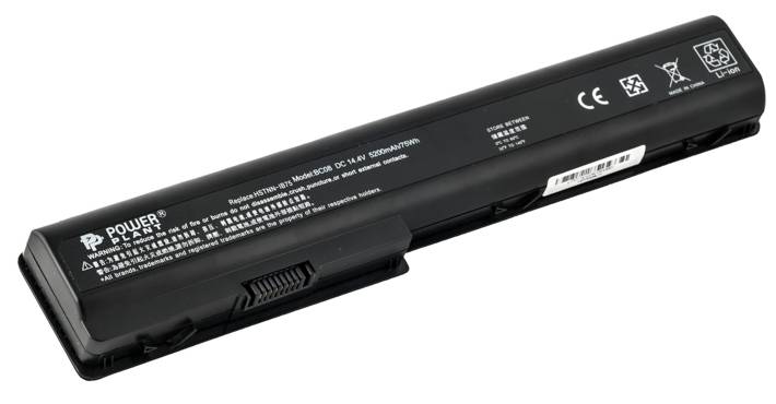 Аккумулятор для ноутбука PowerPlant HP Pavilion DV7 (HSTNN-DB75) 14.4V 5200mAh (NB00000030)