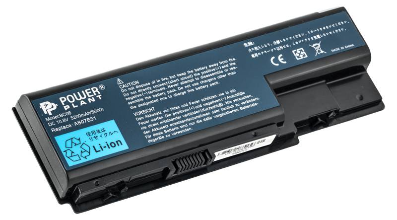 Аккумулятор для ноутбука PowerPlant ACER Aspire 5230 (AR5921LH) 10.8V 5200mAh (NB00000146)