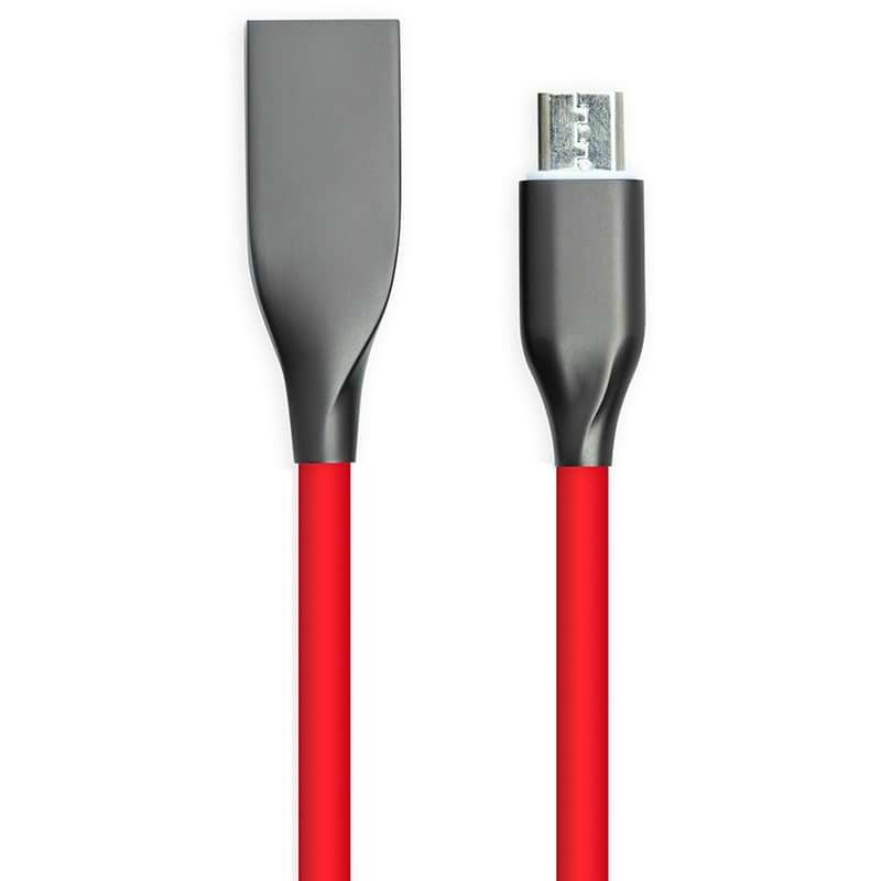 Кабель PowerPlant USB - microUSB 2m Red (CA911370)