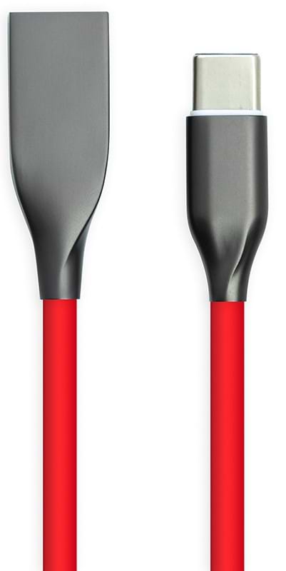 Кабель PowerPlant USB - Type-C 1m Red (CA911387)