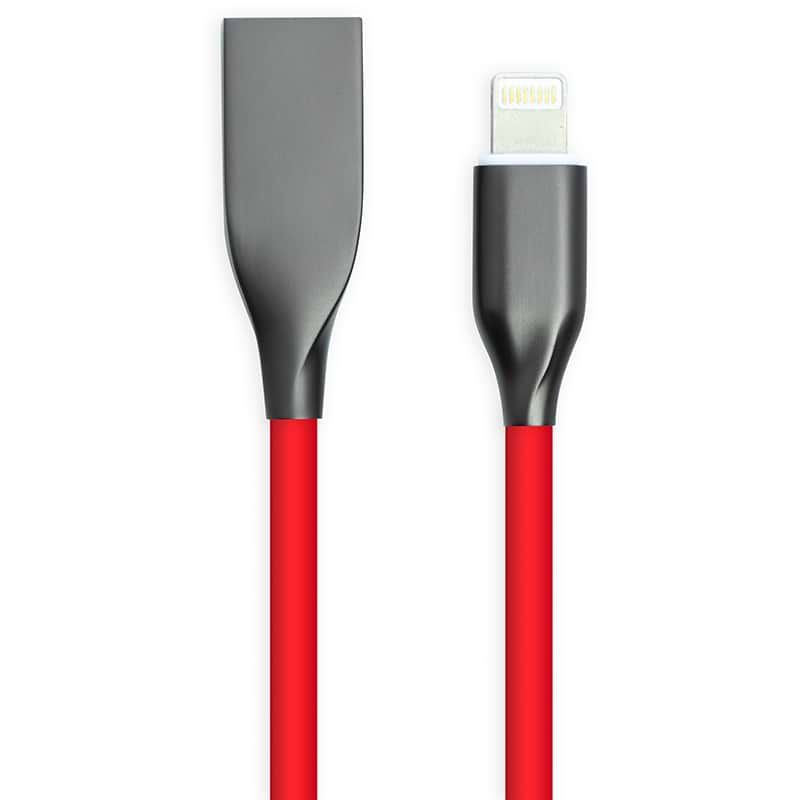 Кабель PowerPlant USB - Lightning 1m Red (CA911400)
