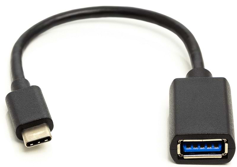Адаптер PowerPlant OTG USB 2.0 AF - Type-C 0.1m (CA911837)