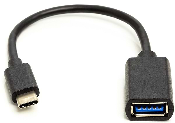 Фото - Адаптер PowerPlant OTG USB 2.0 AF - Type-C 0.1m (CA911837)