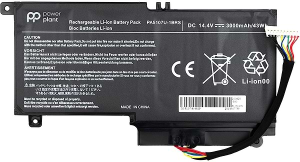 Фото - Акумулятор для ноутбука PowerPlant TOSHIBA Satellite L55 (PA5107U-1BRS, TA5107P9) 14.4V 3000mAh (NB510269)