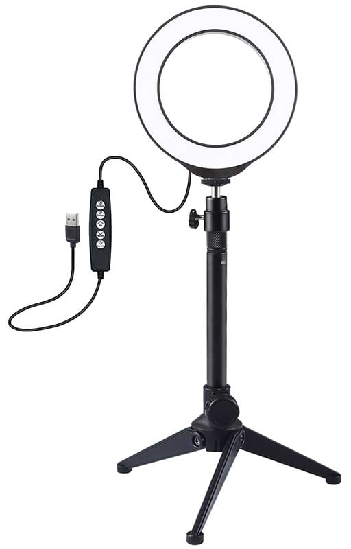 Набор для блогера Puluz USB RGBW LED Lamp 4.7'' PKT3049B + настольный штатив - Фото 1
