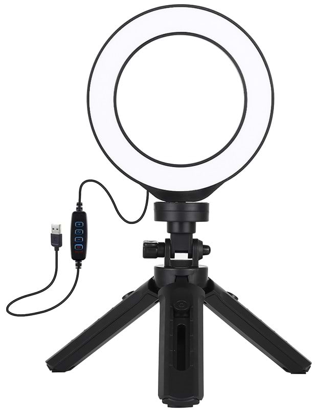 Набір для блогера Puluz USB LED Lamp 4.7'' PKT3058B + штатив 12 см - Фото 1