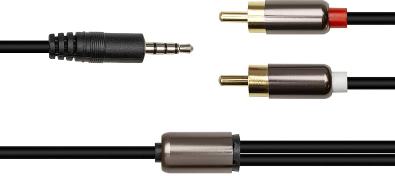 Кабель 3.5 мм - RCA PowerPlant 3.5mm Stereo Plug - 2xRCA 1.5m (CA912834)